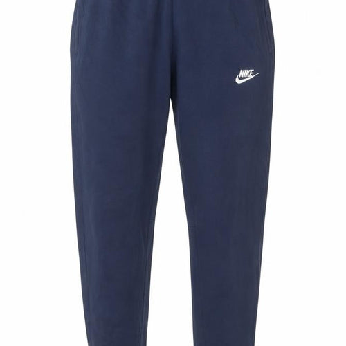 Nike Men's Blue M Fleece Jogger Sweatpants Elastic Waist Logo