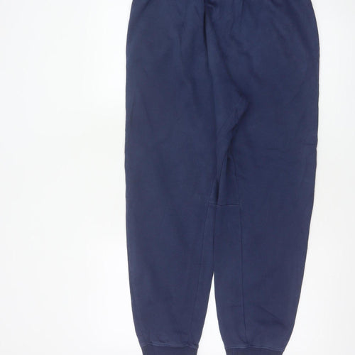 Nike Men's Blue M Fleece Jogger Sweatpants Elastic Waist Logo