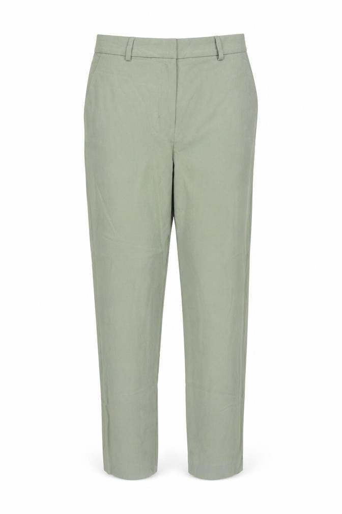 Marks and Spencer Women Green Size 8 Short Tapered Smart Trousers