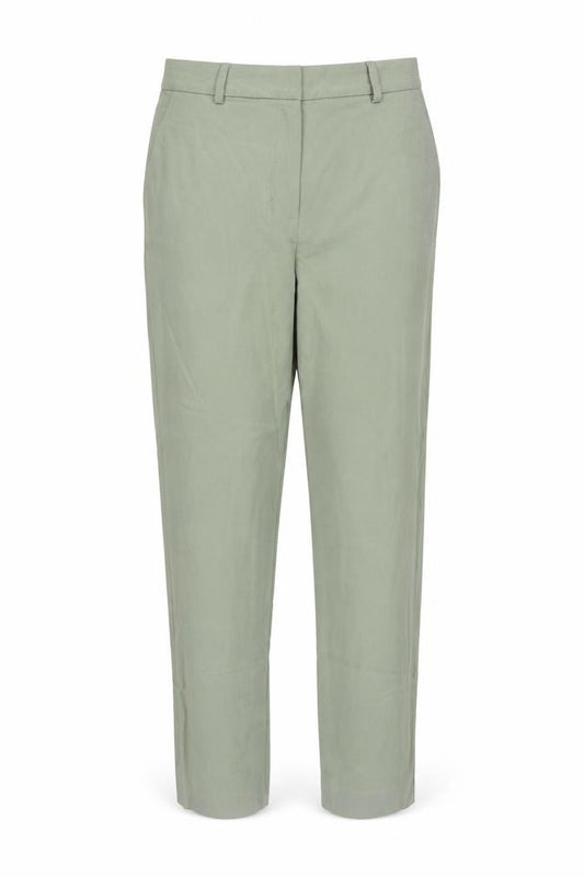 Marks and Spencer Women Green Size 8 Short Tapered Smart Trousers