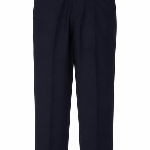 Marks and Spencer Mens Navy 34 Regular Wool Blend Straight Dress Trousers