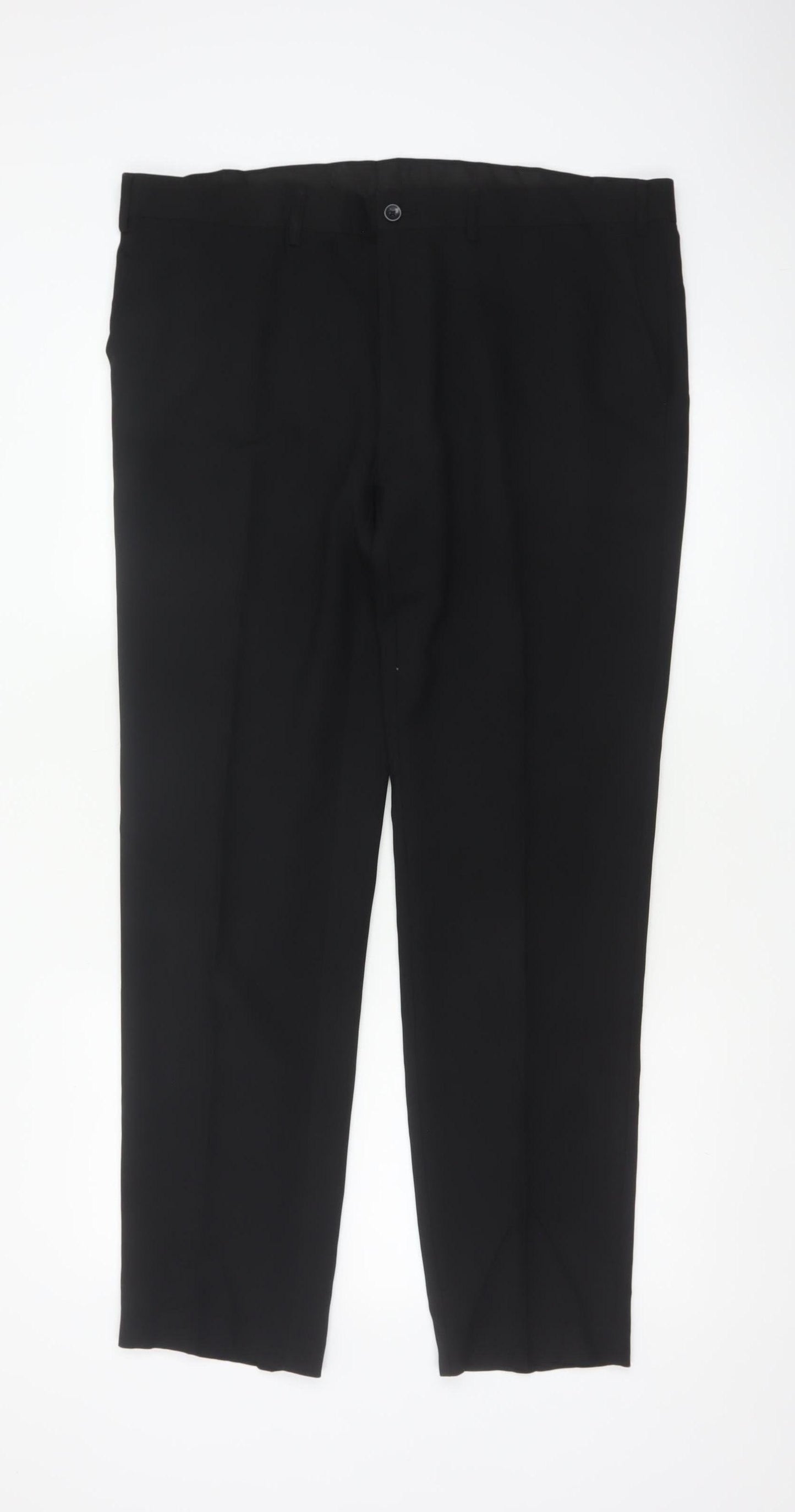 Marks & Spencer Men Black 38in Skinny Dress Trousers 31in Leg