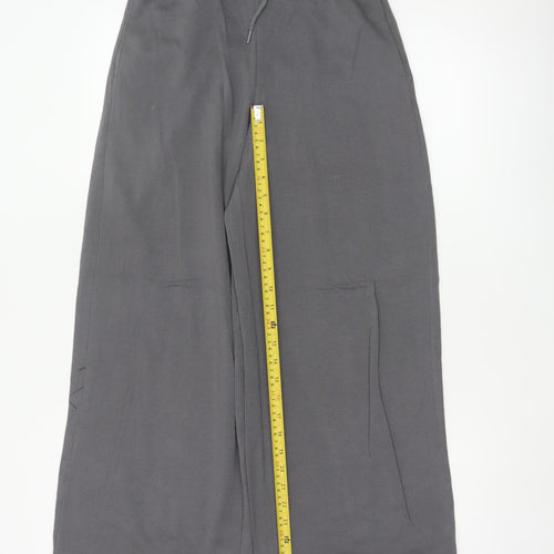 H&M Divided Women’s Grey XS Wide-Leg Drawstring Trousers