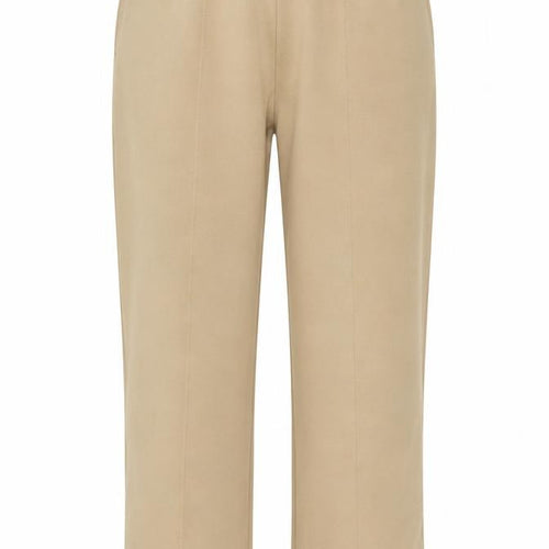Uniqlo Women Beige M Relaxed Drawstring Jogger Trousers