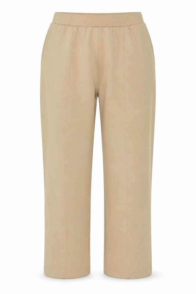 Uniqlo Women Beige M Relaxed Drawstring Jogger Trousers