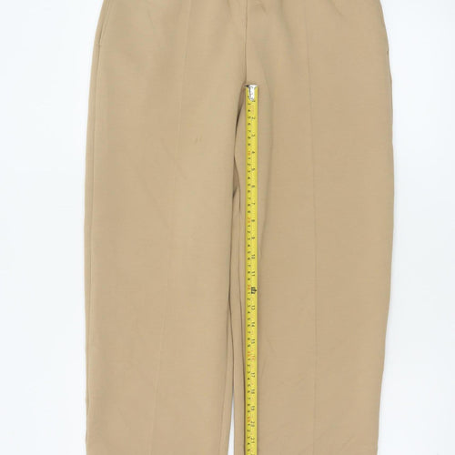 UNIQLO Women Beige M Relaxed Drawstring Jogger Trousers