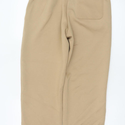 UNIQLO Women Beige M Relaxed Drawstring Jogger Trousers