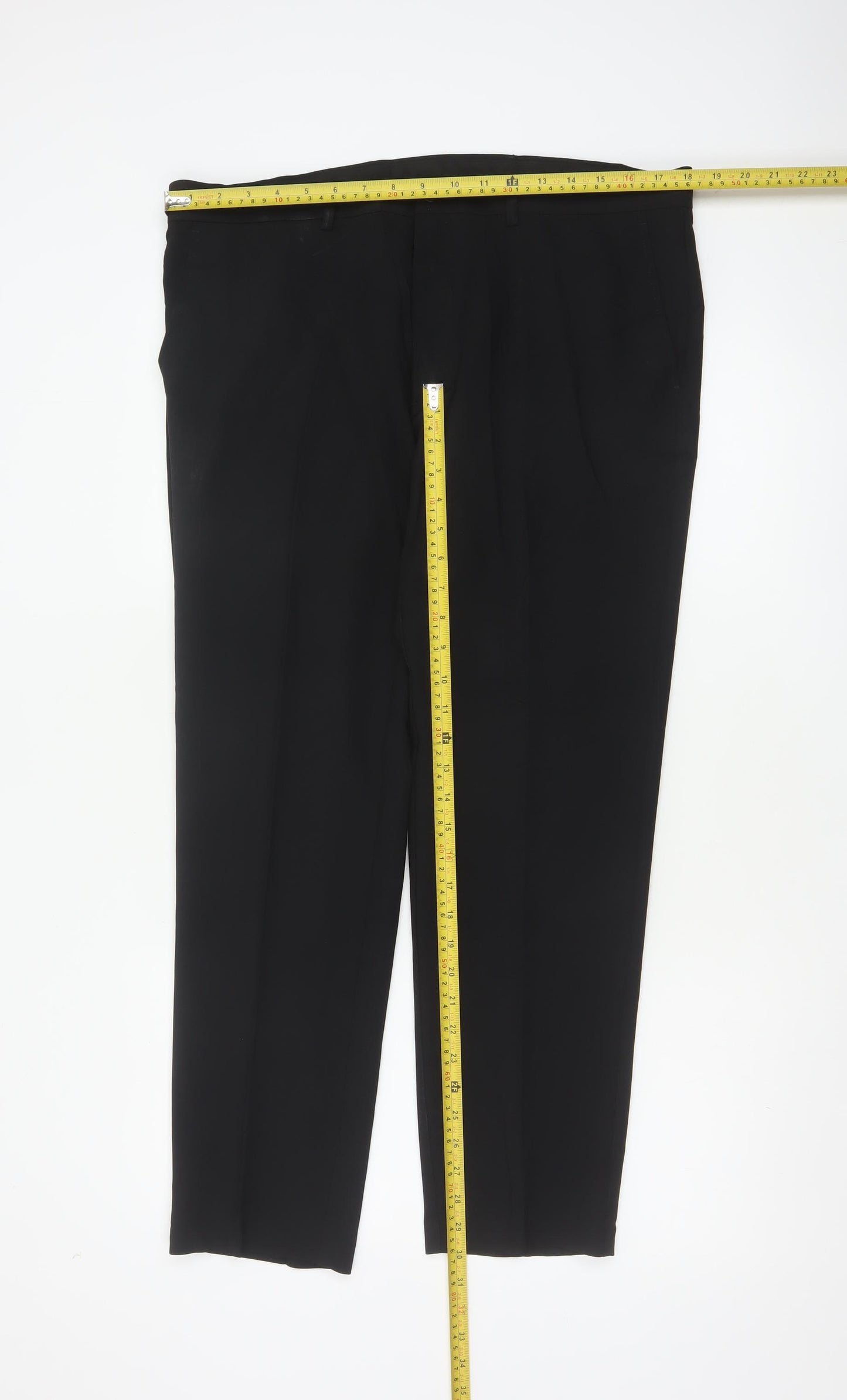 Marks & Spencer Men’s Black 36S Skinny Formal Trousers 36in