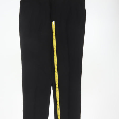 Marks & Spencer Men's Black 36 Regular Skinny Dress Trousers 31 Leg