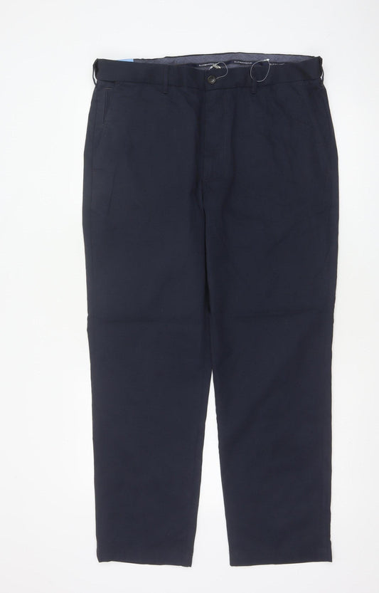 Blue Harbour Men’s Navy 36W 29L Regular Fit Chino Trousers