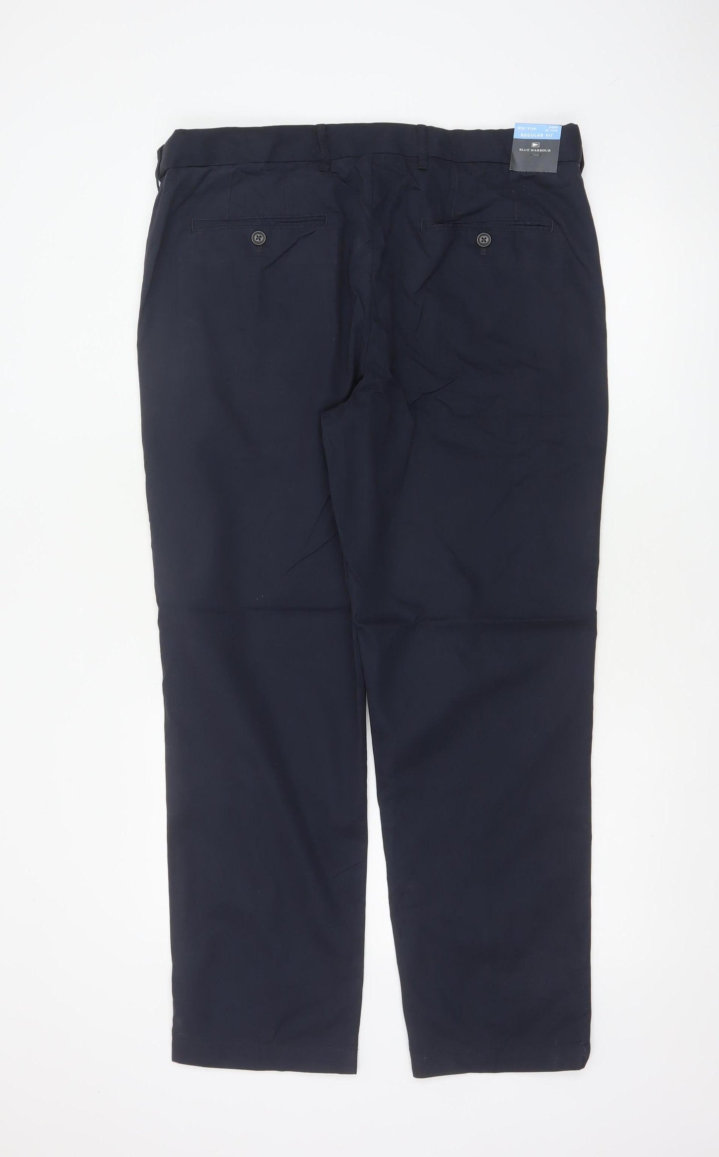 Blue Harbour Men’s Navy 36W 29L Regular Fit Chino Trousers