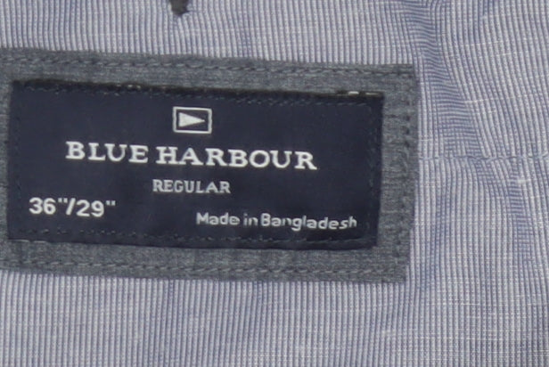 Blue Harbour Men’s Navy 36W 29L Regular Fit Chino Trousers