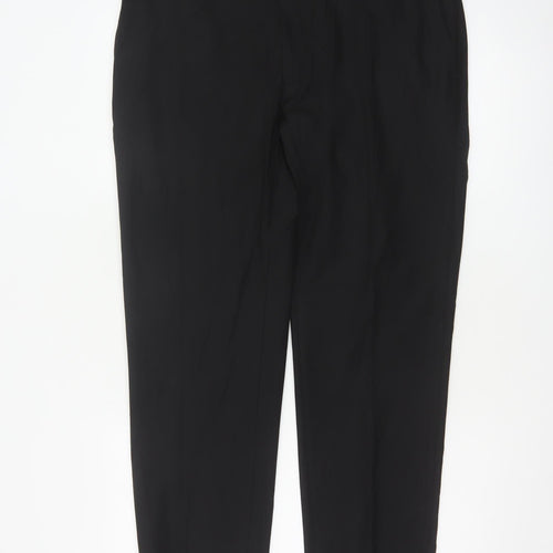 Autograph Men’s Black 36S Slim Fit Formal Dress Trousers