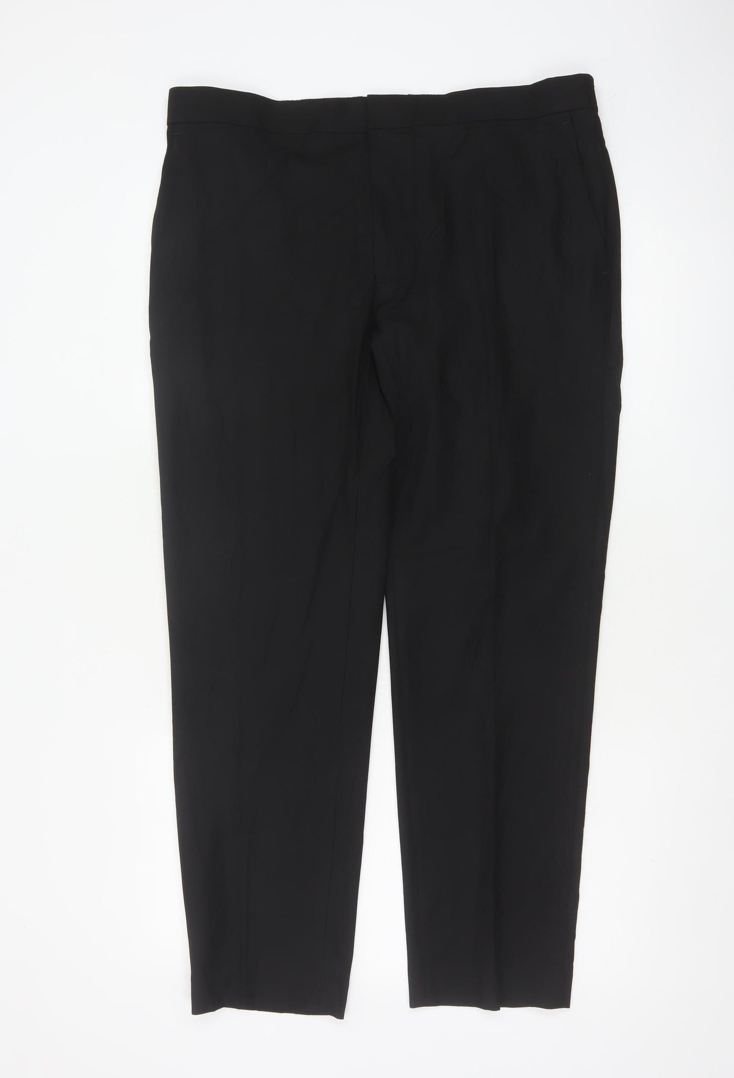 Autograph Men’s Black 36S Slim Fit Formal Dress Trousers
