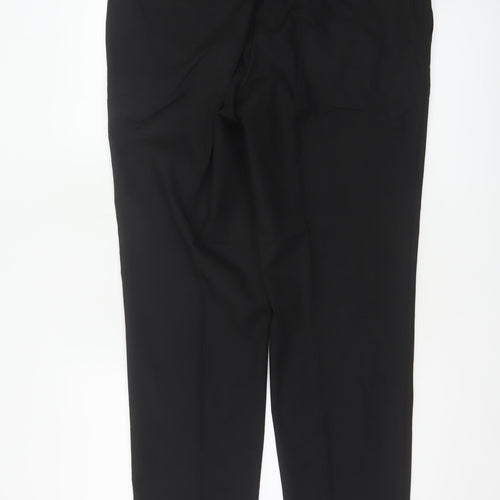 Autograph Men’s Black 36S Slim Fit Formal Dress Trousers