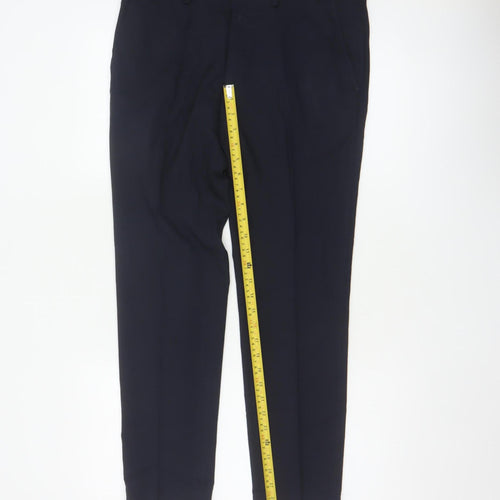 Marks and Spencer Men's Navy 32/29 Skinny Dress Trousers Slim Fit