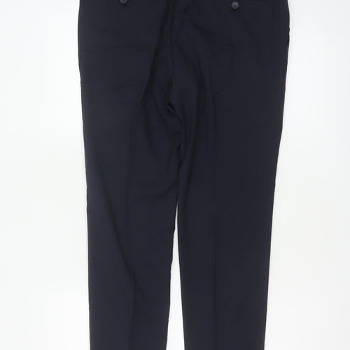 Marks and Spencer Men's Navy 32/29 Skinny Dress Trousers Slim Fit