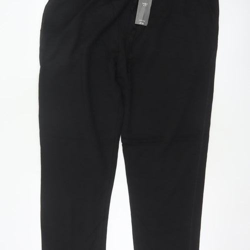 M&S Men’s Black 3XL Cotton Rich Jogger Trousers 42-44in 29in