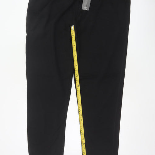 M&S Men’s Black 3XL Cotton Rich Jogger Trousers 42-44in 29in