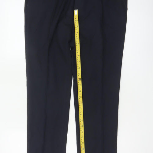 Marks & Spencer Men's Navy 34/31 Skinny Smart Dress Trousers Stretch
