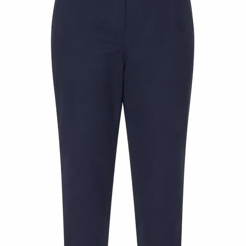 M&S Women’s Blue Size 16 Cotton Blend Tapered Work Trousers