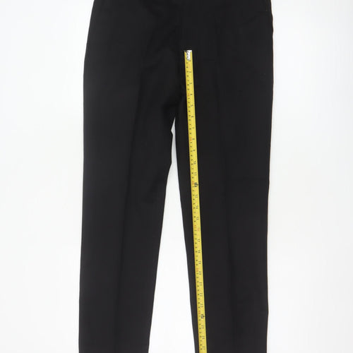 Autograph Men Black 30/29 Slim Flat Front Dress Trousers