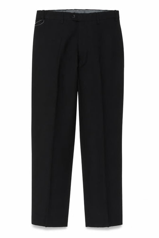 Marks and Spencer Men Black 32 Regular Straight Dress Trousers