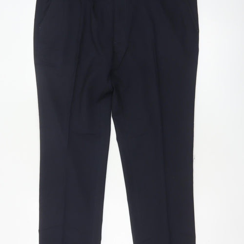 Marks & Spencer Men's Navy 38/31 Skinny Dress Trousers Slim Fit