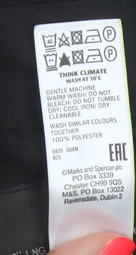 M&S Men’s Black 32in Skinny Trousers Smart Formal 33in Leg