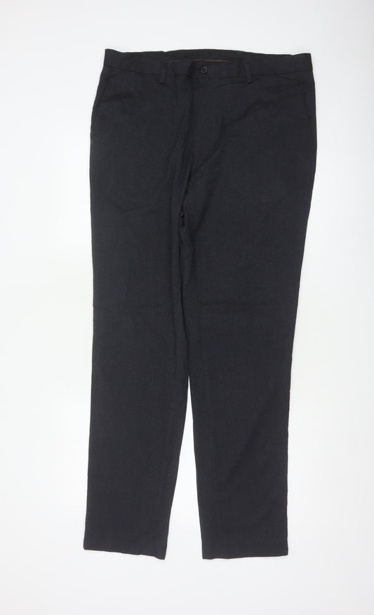 Marks and Spencer Mens Charcoal 36 Slim Dress Trousers 36L