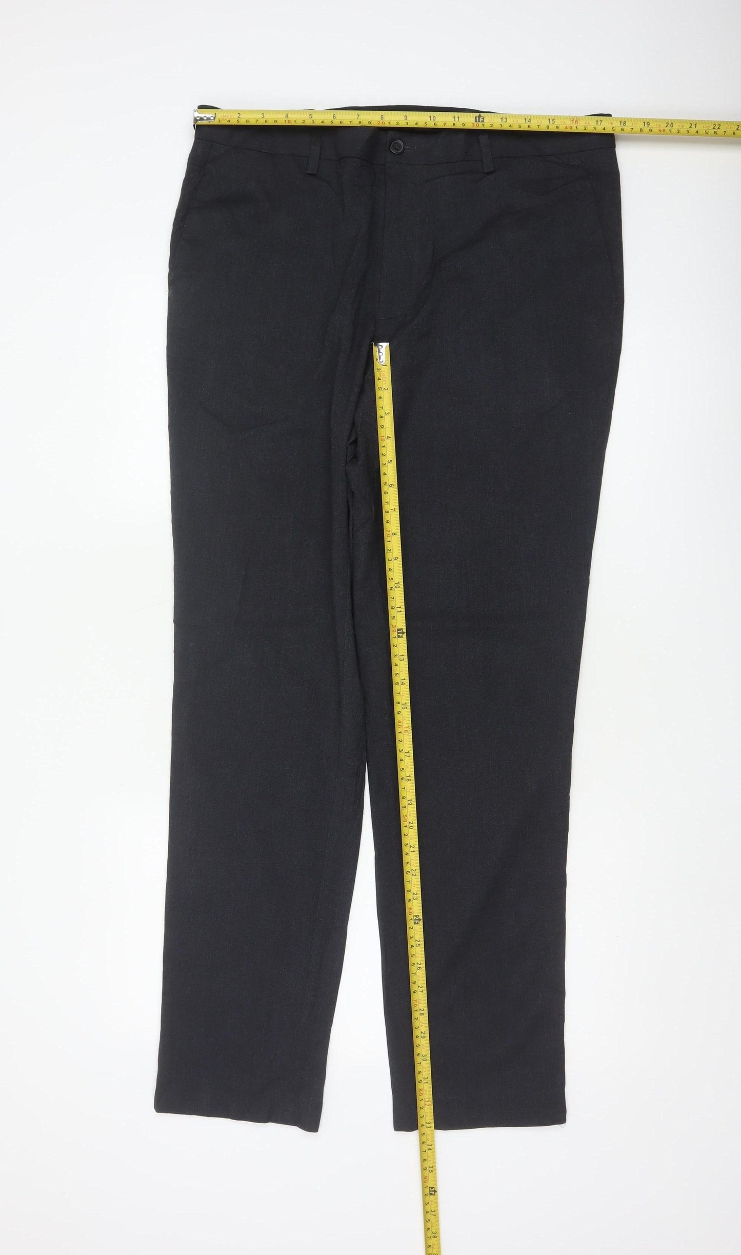 Marks and Spencer Mens Charcoal 36 Slim Dress Trousers 36L