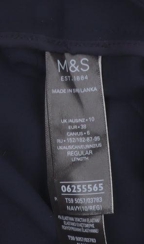 M&S The Mia Women’s Navy Blue Size 10 Slim Tapered Work Trousers