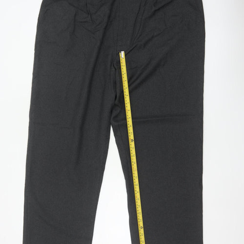 Debenhams Collection Men Grey 42R Dress Trousers Straight Formal