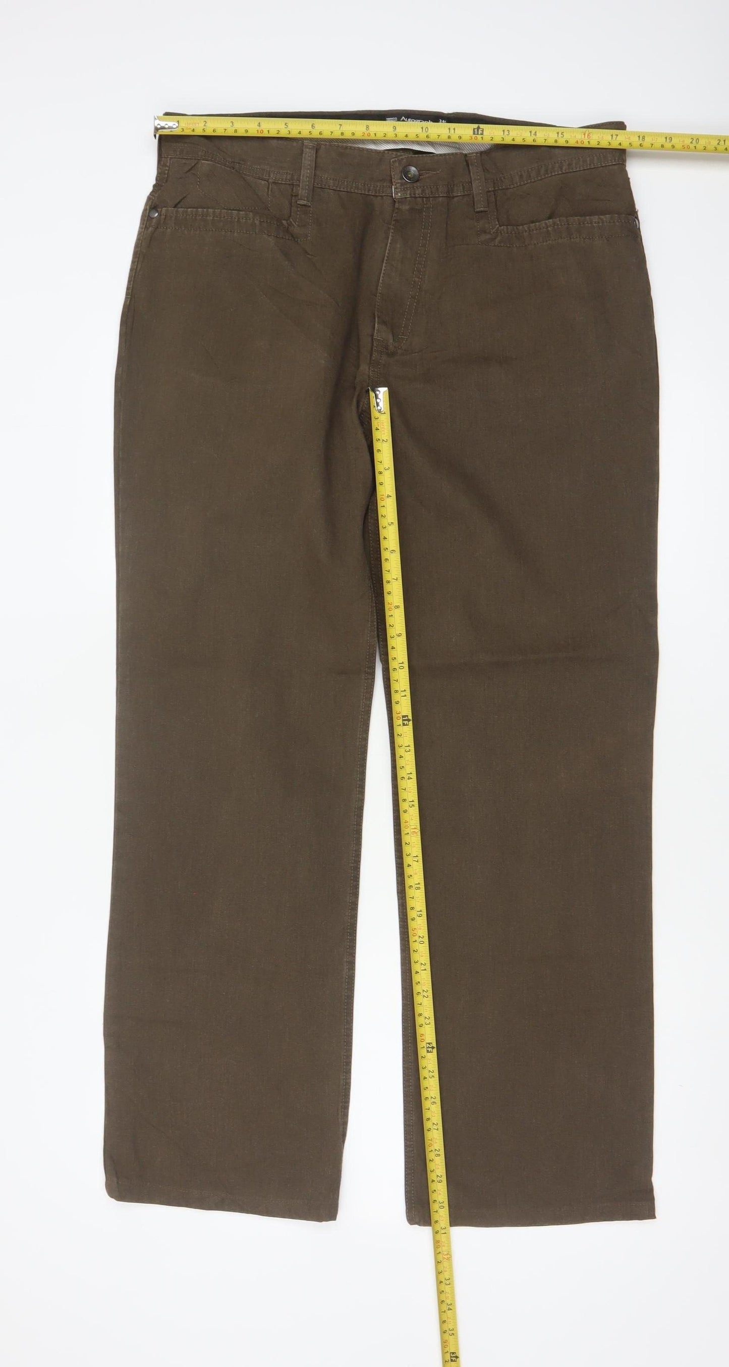 Marks & Spencer Autograph Men’s Brown 34W 31L Straight Jeans