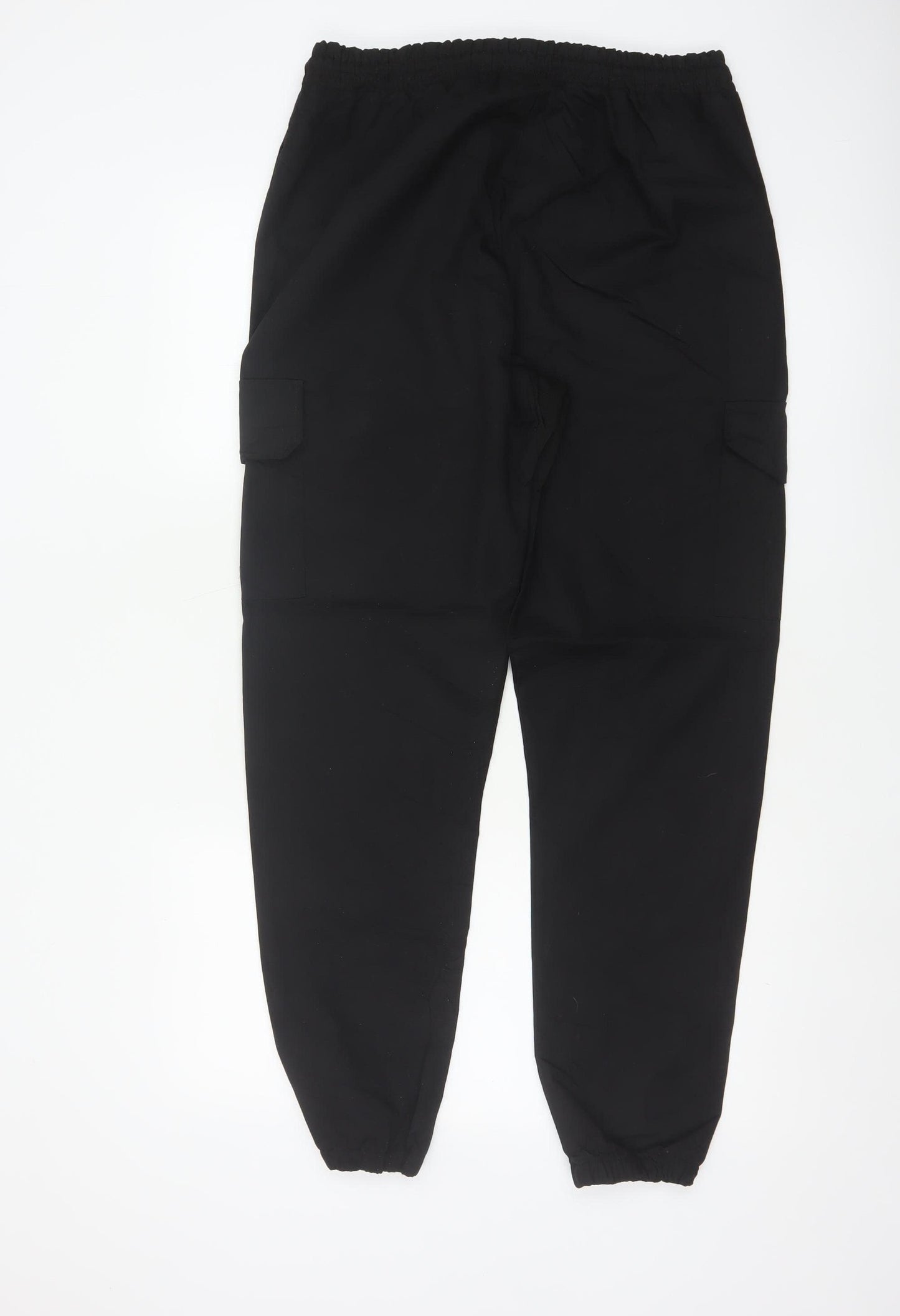 Closure London Men’s Black M Cargo Jogger Trousers Drawstring Cuffed