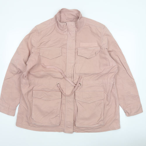 M&S Collection Women’s Pink Size 18 Military Utility Jacket Cotton