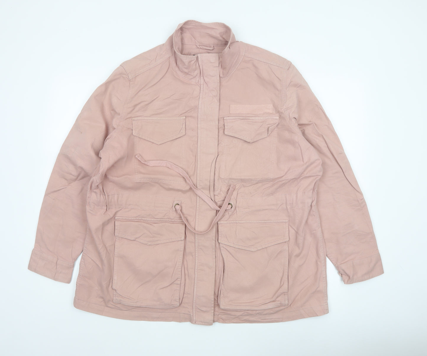 M&S Collection Women’s Pink Size 18 Military Utility Jacket Cotton