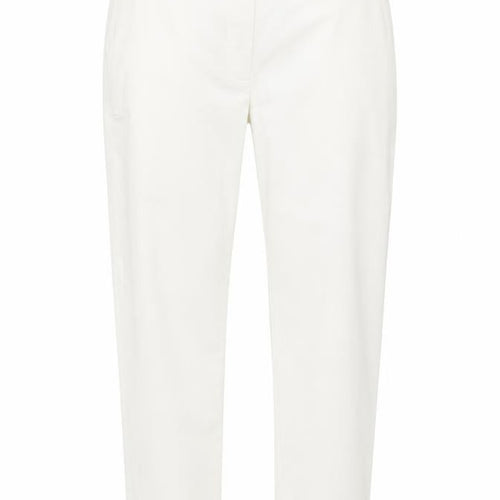 M&S Women’s White Chino Tapered Trousers UK 8 Regular
