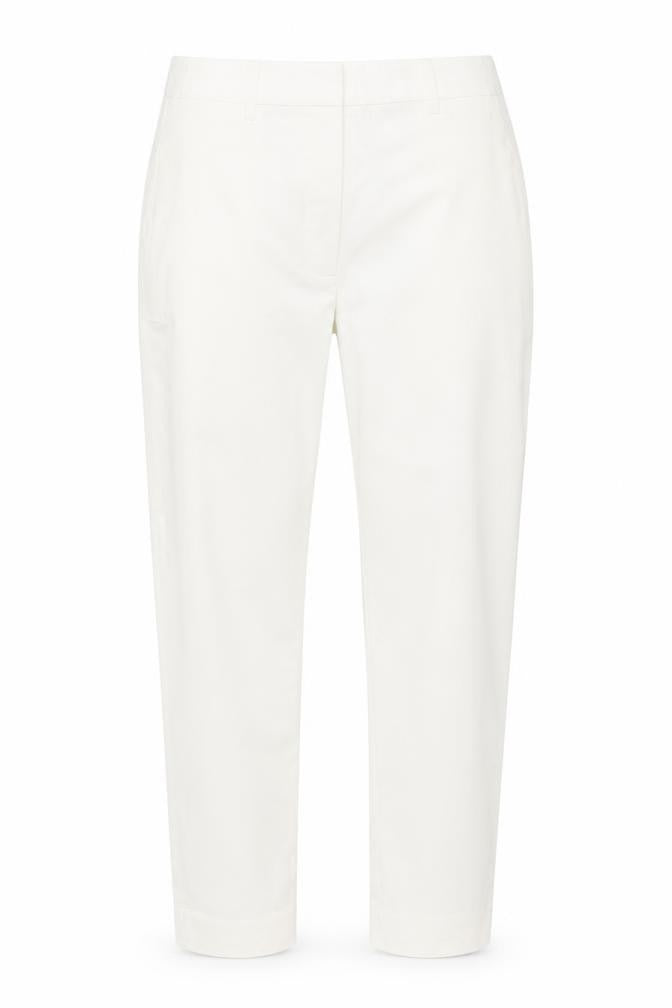 M&S Women’s White Chino Tapered Trousers UK 8 Regular
