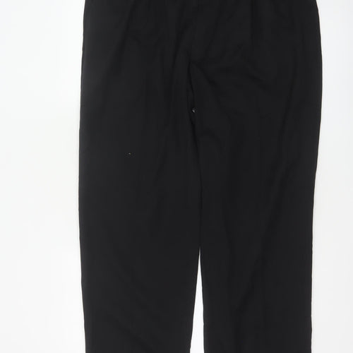 Detail Men’s Black 36R Pleated Tapered Dress Trousers Cuffed