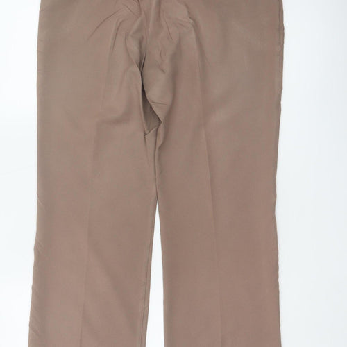 BHS Women’s Brown Size 12 Tailored Straight Leg Dress Trousers
