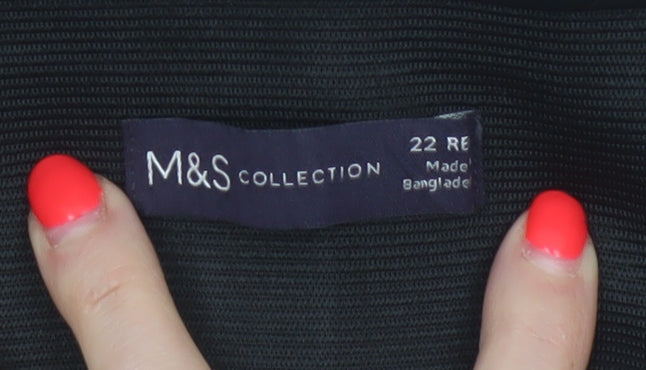 Marks & Spencer Women’s Black Size 22 Regular Stretch Leggings