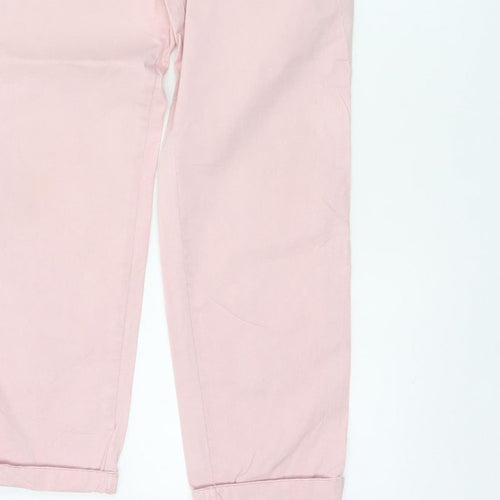 M&S Women’s Pink Size 8 Regular Tapered Chino Trousers