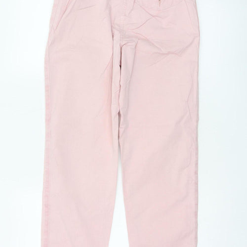 M&S Women’s Pink Size 8 Regular Tapered Chino Trousers