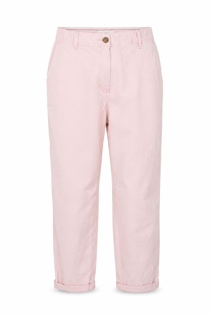 M&S Women’s Pink Size 8 Regular Tapered Chino Trousers