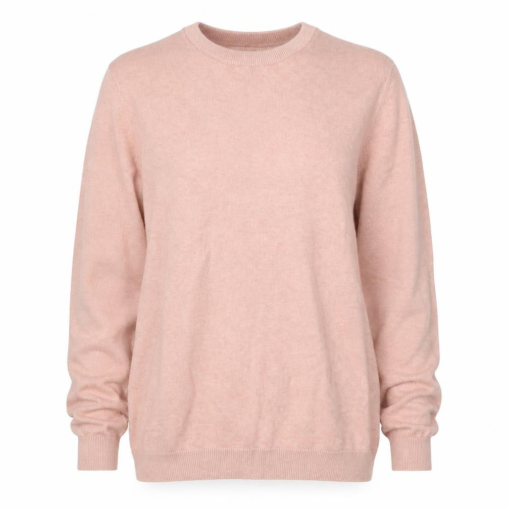 Front view of Only & Sons unisex adults pink m cotton crew neck jumper