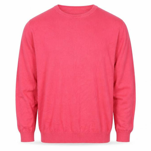 Cotton Traders Men’s Pink Coral L V-Neck Cotton Pullover Jumper