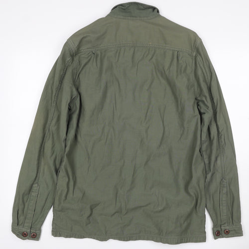 ASOS Men Green M Military Field Jacket Cotton Button Pockets