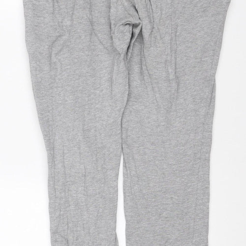 Ellesse Women Grey L Logo Fleece Jogger Sweatpants