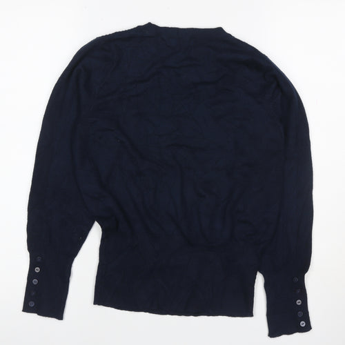 Marks and Spencer Women’s Navy Blue Size 10 Crew Neck Knit Jumper